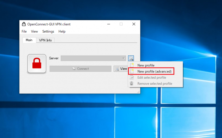 Openconnect gui vpn client windows 10 как настроить