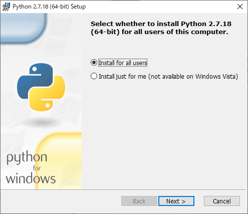 Python2のインストール02