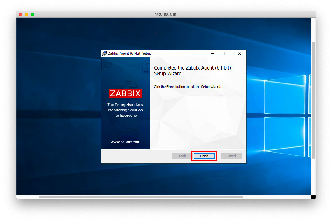 Windows版のZabbix Agentのインストール07